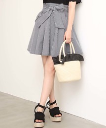 one after another NICE CLAUP | 前リボンフレアスカート(スカート)