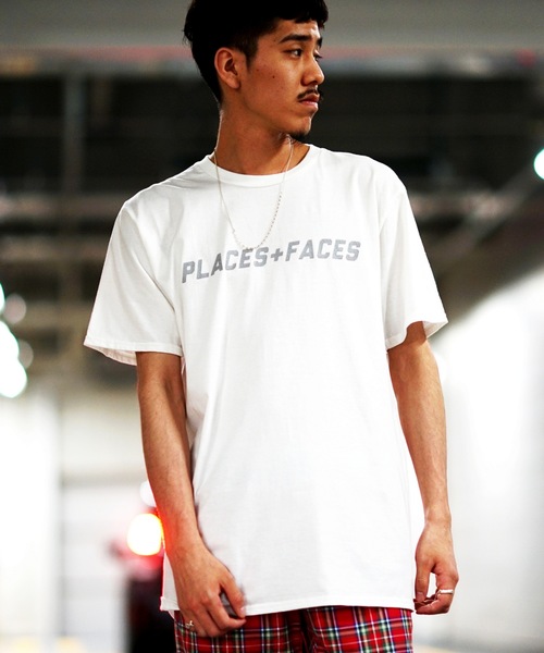 PLACES+FACES（プレイシーズフェイシーズ）の「【PULP】PLACES+FACES 3M LOGO T-SH（Tシャツ/カットソー・メンズ・ホワイト/ブラック/グレー/ネイビー/レッド・SMALL/MEDIUM/LARGE/X-LARGE）」の2枚目の写真