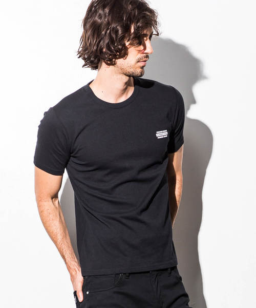 NUMBER (N)INE DENIM（ナンバーナインデニム）の「NUMBER (N)INE DENIM(ナンバーナインデニム)ロゴパターンプリントTシャツ（Tシャツ/カットソー・メンズ・ホワイト/ブラック・SMALL/MEDIUM/LARGE/X-LARGE）」の3枚目の写真