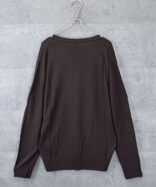 Anytime Songs(エニータイムソングス)の「Vネックカーディガン(ニット/セーター・メンズ・チャコール/ブルー/ブラック/グレー系その他/マスタード/ワインレッド/ネイビー/ブラック系その他/ブラウン・LARGE/MEDIUM/X-LARGE)」の18枚目の写真