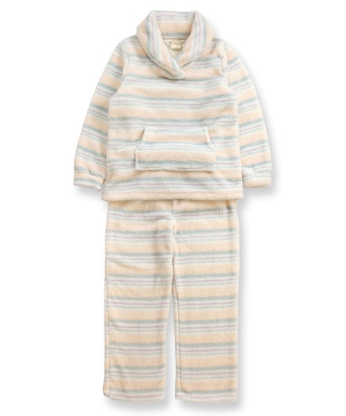 fran de lingerie（フランデランジェリー）の「memory fleece マイクロフリース プルオーバー上下セット（ルームウェア/パジャマ・レディース・ホワイト/パープル/ネイビー/オフホワイト/ピンク/オレンジ/ミント/ダークブルー/ワイン/グレー/ブルーパープル・M-L）」の11枚目の写真