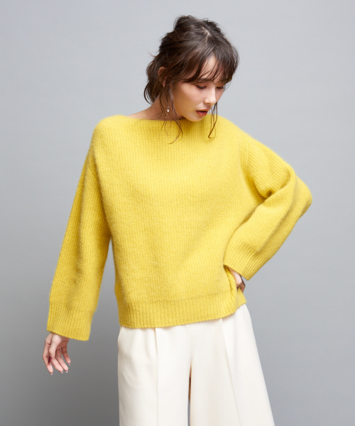 qualite（カリテ）の「フォックスウールニットプルオーバー（ニット/セーター・レディース・ライトグレー/イエロー/ブルー/ライラック・38/36）」の4枚目の写真