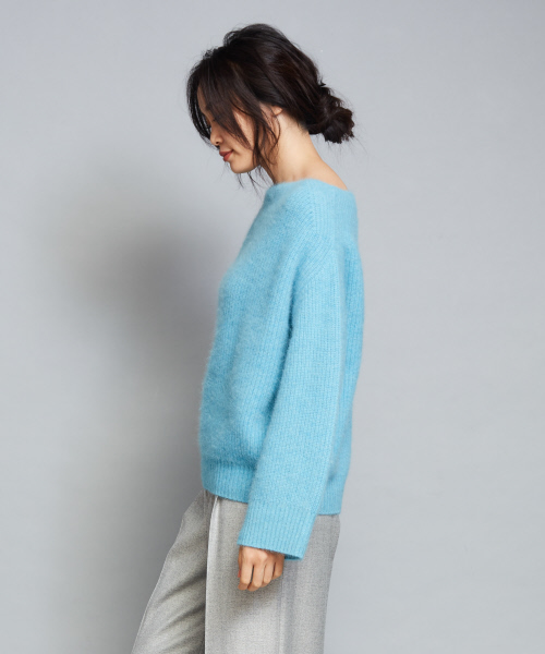 qualite（カリテ）の「フォックスウールニットプルオーバー（ニット/セーター・レディース・ライトグレー/イエロー/ブルー/ライラック・38/36）」の10枚目の写真