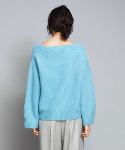 qualite（カリテ）の「フォックスウールニットプルオーバー（ニット/セーター・レディース・ライトグレー/イエロー/ブルー/ライラック・38/36）」の16枚目の写真