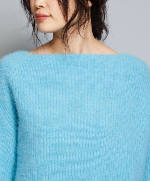 qualite（カリテ）の「フォックスウールニットプルオーバー（ニット/セーター・レディース・ライトグレー/イエロー/ブルー/ライラック・38/36）」の19枚目の写真