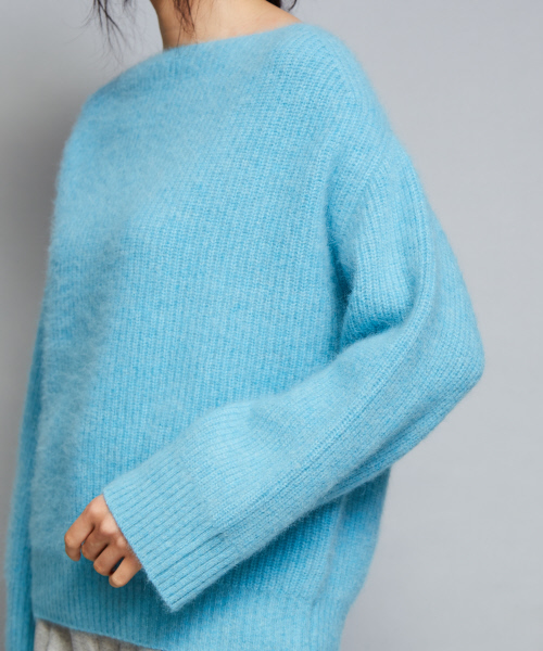 qualite（カリテ）の「フォックスウールニットプルオーバー（ニット/セーター・レディース・ライトグレー/イエロー/ブルー/ライラック・38/36）」の13枚目の写真