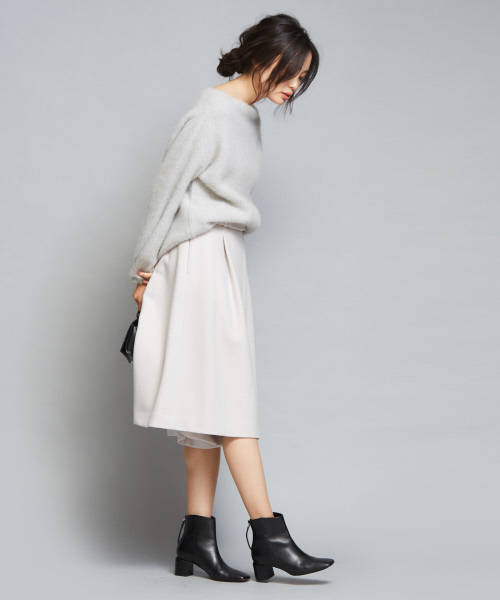 qualite（カリテ）の「フォックスウールニットプルオーバー（ニット/セーター・レディース・ライトグレー/イエロー/ブルー/ライラック・38/36）」の11枚目の写真