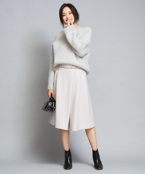 qualite（カリテ）の「フォックスウールニットプルオーバー（ニット/セーター・レディース・ライトグレー/イエロー/ブルー/ライラック・38/36）」の17枚目の写真