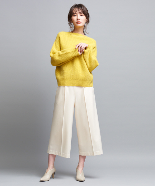 qualite（カリテ）の「フォックスウールニットプルオーバー（ニット/セーター・レディース・ライトグレー/イエロー/ブルー/ライラック・38/36）」の9枚目の写真