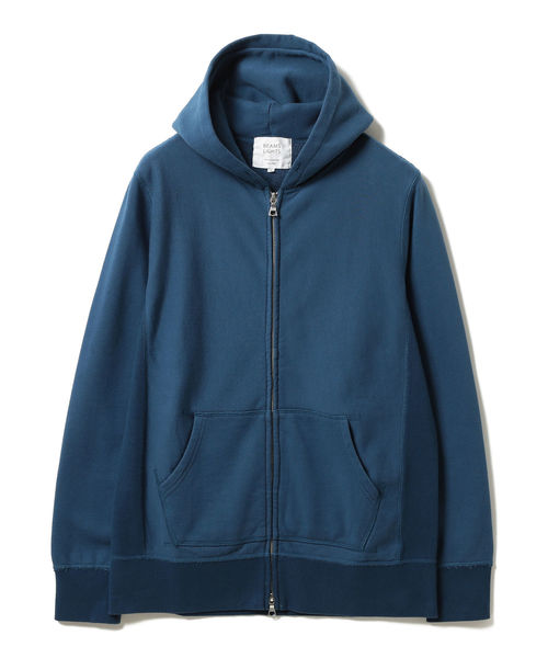 BEAMS LIGHTS（ビームスライツ）の「BEAMS LIGHTS / フラットシーマ 2トーンパーカ（スウェット・メンズ・グレー/インディゴブルー・SMALL/MEDIUM/LARGE/X-LARGE）」の3枚目の写真