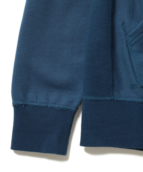 BEAMS LIGHTS（ビームスライツ）の「BEAMS LIGHTS / フラットシーマ 2トーンパーカ（スウェット・メンズ・グレー/インディゴブルー・SMALL/MEDIUM/LARGE/X-LARGE）」の7枚目の写真