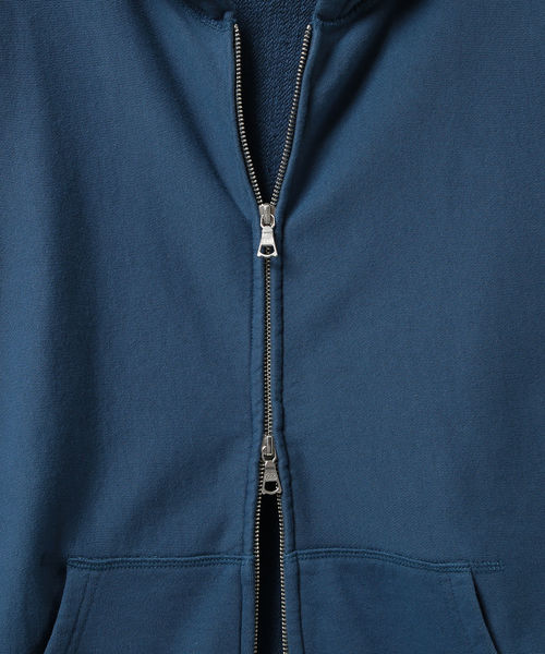 BEAMS LIGHTS（ビームスライツ）の「BEAMS LIGHTS / フラットシーマ 2トーンパーカ（スウェット・メンズ・グレー/インディゴブルー・SMALL/MEDIUM/LARGE/X-LARGE）」の6枚目の写真