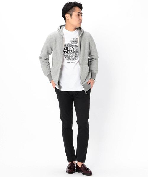 BEAMS LIGHTS（ビームスライツ）の「BEAMS LIGHTS / フラットシーマ 2トーンパーカ（スウェット・メンズ・グレー/インディゴブルー・SMALL/MEDIUM/LARGE/X-LARGE）」の12枚目の写真