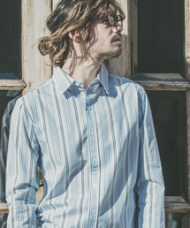 CAMBIO | ms3784-ストライプブロードミドルシャツ(シャツ/ブラウス)