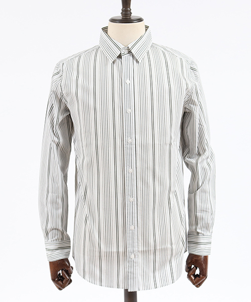 CAMBIO（カンビオ）の「ms3784-ストライプブロードミドルシャツ（シャツ/ブラウス・メンズ・グレー/レッド/ブルー・S/M/L）」の12枚目の写真