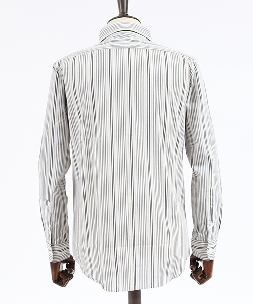 CAMBIO（カンビオ）の「ms3784-ストライプブロードミドルシャツ（シャツ/ブラウス・メンズ・グレー/レッド/ブルー・S/M/L）」の13枚目の写真