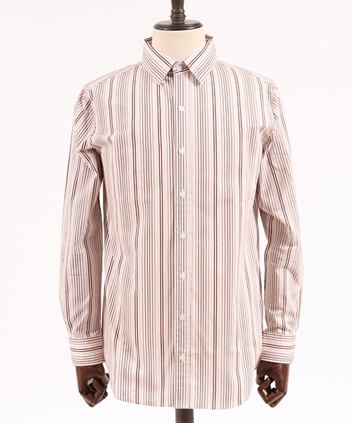 CAMBIO（カンビオ）の「ms3784-ストライプブロードミドルシャツ（シャツ/ブラウス・メンズ・グレー/レッド/ブルー・S/M/L）」の15枚目の写真