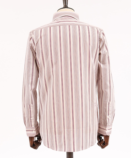 CAMBIO（カンビオ）の「ms3784-ストライプブロードミドルシャツ（シャツ/ブラウス・メンズ・グレー/レッド/ブルー・S/M/L）」の16枚目の写真