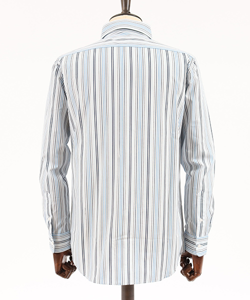 CAMBIO（カンビオ）の「ms3784-ストライプブロードミドルシャツ（シャツ/ブラウス・メンズ・グレー/レッド/ブルー・S/M/L）」の19枚目の写真