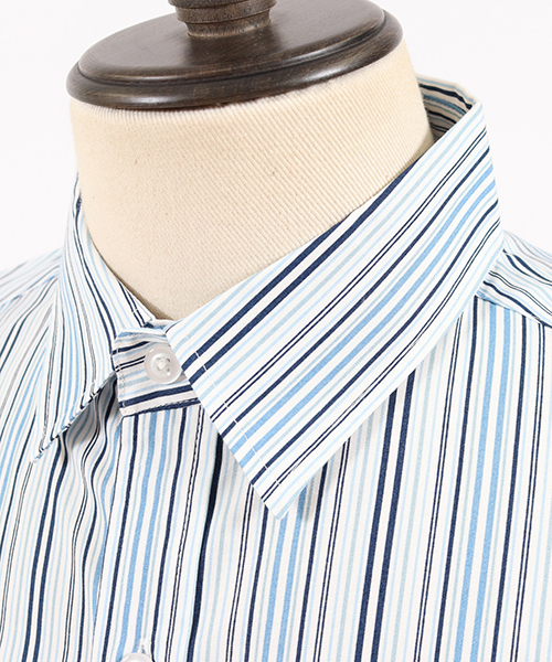 CAMBIO（カンビオ）の「ms3784-ストライプブロードミドルシャツ（シャツ/ブラウス・メンズ・グレー/レッド/ブルー・S/M/L）」の20枚目の写真