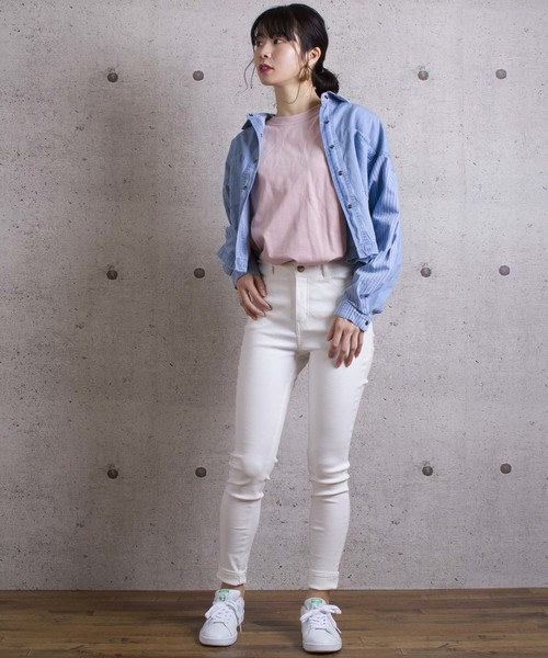 LUGG NAGG(ラグナグ)の「【Jewelobe/ ジュエローブ】 ブロッキングワイドデニムシャツ(シャツ/ブラウス・レディース・サックスブルー/ブルー・FREE)」の7枚目の写真