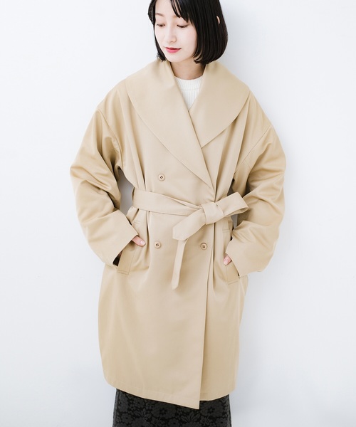 あらゆるものを包み込んでくれる大きめ衿がかわいいコクーンシルエットコート その他アウター Haco ハコ のファッション通販 Zozotown