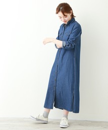 n'ee-ne | デニムワンピース(シャツワンピース)