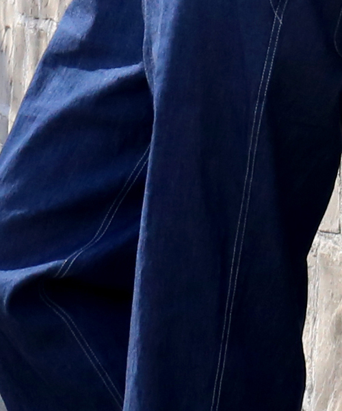 n'ee-ne（ネーネ）の「ロングデニムシャツワンピース（シャツワンピース・レディース・インディゴブルー/ブルー/ブルー系その他・LL/M/L）」の11枚目の写真