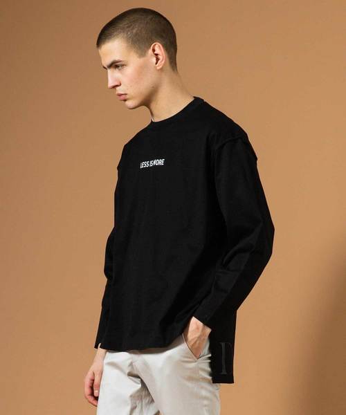 UNITED TOKYO(ユナイテッドトウキョウ)の「メッセージプリントロングカットソー(Tシャツ/カットソー・メンズ・ブラック/オフホワイト・1/2/3)」の13枚目の写真