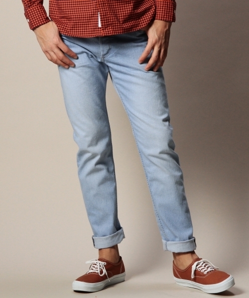 BEAUTY&YOUTH UNITED ARROWS（ビューティーアンドユースユナイテッドアローズ）の「BY シェービング ストレッチデニム 5P-スキニー ◆（デニムパンツ・メンズ・ブラック/コバルトブルー・28inch/34inch/30inch/32inch）」の2枚目の写真