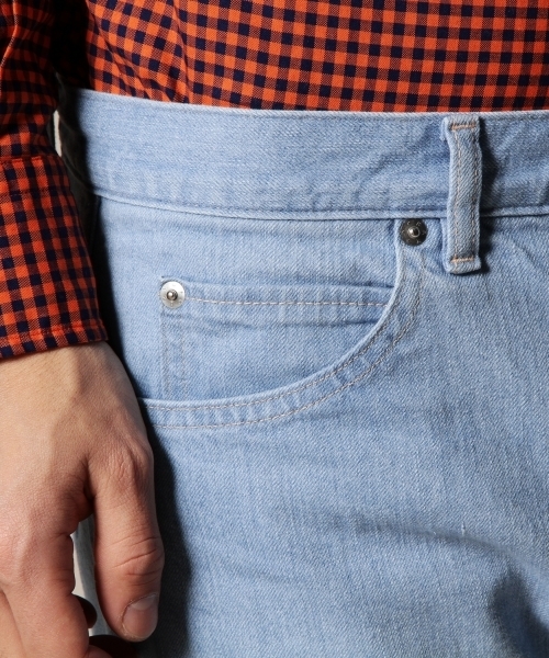 BEAUTY&YOUTH UNITED ARROWS（ビューティーアンドユースユナイテッドアローズ）の「BY シェービング ストレッチデニム 5P-スキニー ◆（デニムパンツ・メンズ・ブラック/コバルトブルー・28inch/34inch/30inch/32inch）」の6枚目の写真