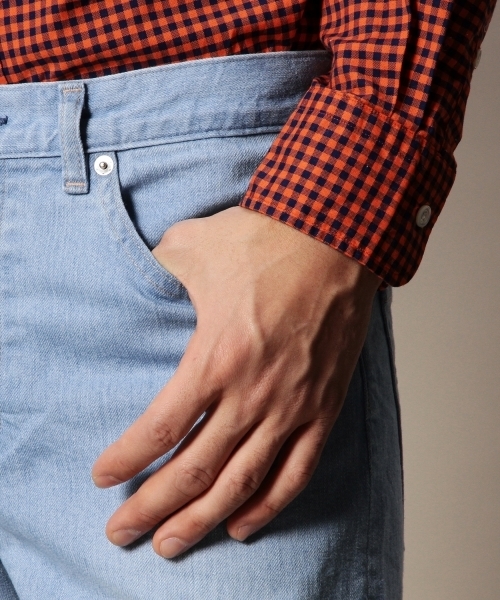 BEAUTY&YOUTH UNITED ARROWS（ビューティーアンドユースユナイテッドアローズ）の「BY シェービング ストレッチデニム 5P-スキニー ◆（デニムパンツ・メンズ・ブラック/コバルトブルー・28inch/34inch/30inch/32inch）」の7枚目の写真