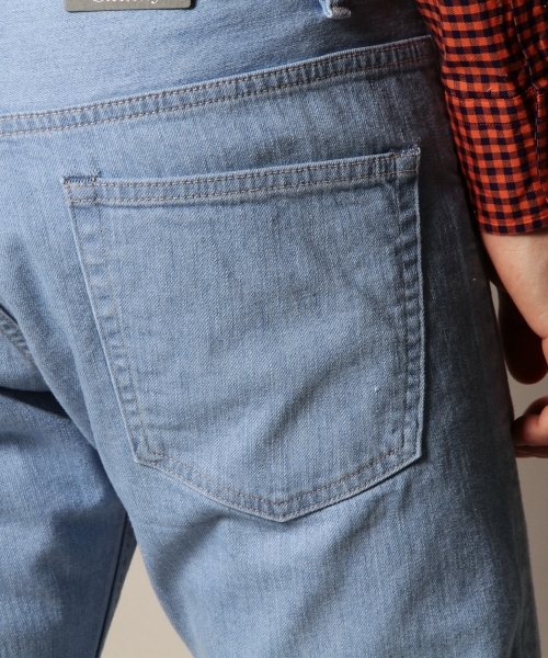 BEAUTY&YOUTH UNITED ARROWS（ビューティーアンドユースユナイテッドアローズ）の「BY シェービング ストレッチデニム 5P-スキニー ◆（デニムパンツ・メンズ・ブラック/コバルトブルー・28inch/34inch/30inch/32inch）」の8枚目の写真