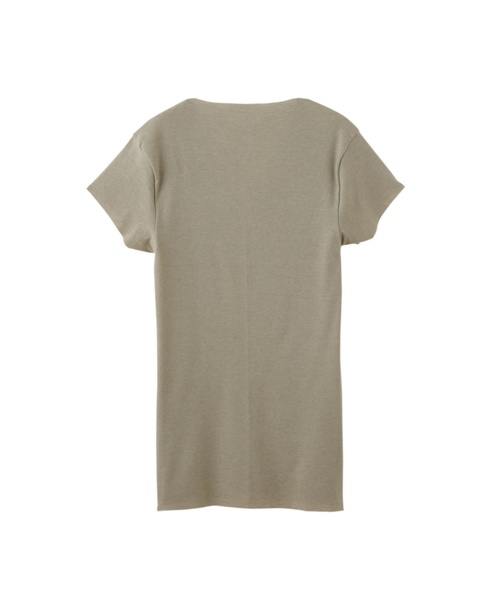 YG（ワイジー）の「【YG】CUT OFF  脇パッド付き　VネックTシャツ（吸汗速乾・抗菌防臭）（インナーウェア/肌着・メンズ・ライトベージュ/ホワイト/オレンジ/ライトグレー・LARGE/MEDIUM/X-LARGE）」の8枚目の写真