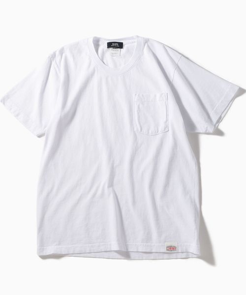 SHIPS(シップス)の「SHIPS×CORNERWEAR: アメリカ製 ポケット Tシャツ(Tシャツ/カットソー・メンズ・ホワイト/ブラック/ベージュ系その他/ライトブルー・MEDIUM/SMALL/X-SMALL/LARGE)」の19枚目の写真