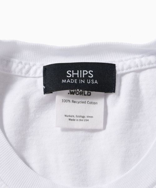 SHIPS(シップス)の「SHIPS×CORNERWEAR: アメリカ製 ポケット Tシャツ(Tシャツ/カットソー・メンズ・ホワイト/ブラック/ベージュ系その他/ライトブルー・MEDIUM/SMALL/X-SMALL/LARGE)」の13枚目の写真