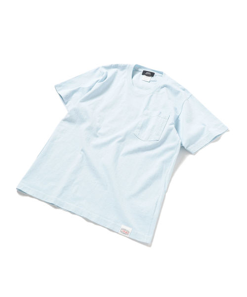 SHIPS(シップス)の「SHIPS×CORNERWEAR: アメリカ製 ポケット Tシャツ(Tシャツ/カットソー・メンズ・ホワイト/ブラック/ベージュ系その他/ライトブルー・MEDIUM/SMALL/X-SMALL/LARGE)」の8枚目の写真