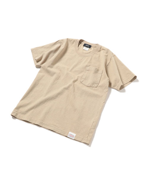SHIPS(シップス)の「SHIPS×CORNERWEAR: アメリカ製 ポケット Tシャツ(Tシャツ/カットソー・メンズ・ホワイト/ブラック/ベージュ系その他/ライトブルー・MEDIUM/SMALL/X-SMALL/LARGE)」の6枚目の写真