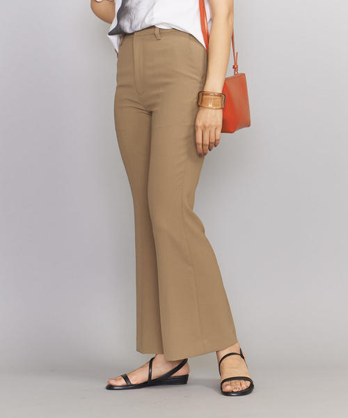 BEAUTY&YOUTH UNITED ARROWS（ビューティーアンドユースユナイテッドアローズ）の「BY ツイルカラーフレアパンツ 2о（その他パンツ・レディース・ブラック/ベージュ/コバルトブルー・SMALL/LARGE/MEDIUM）」の2枚目の写真