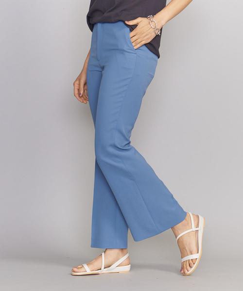 BEAUTY&YOUTH UNITED ARROWS（ビューティーアンドユースユナイテッドアローズ）の「BY ツイルカラーフレアパンツ 2о（その他パンツ・レディース・ブラック/ベージュ/コバルトブルー・SMALL/LARGE/MEDIUM）」の3枚目の写真