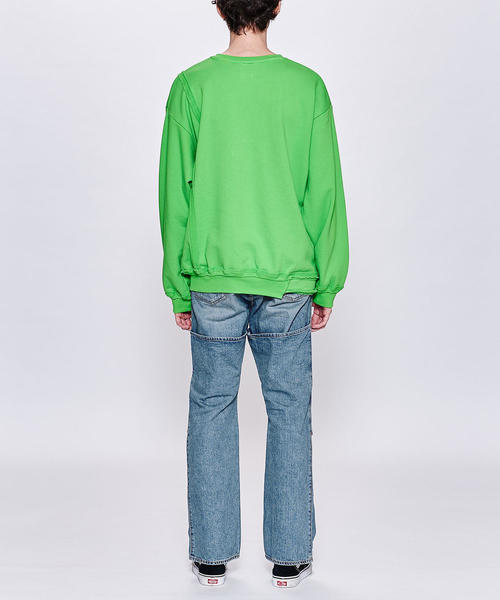20ss jieda ジエダ スリットデニムパンツ グリーンデニム フレアパンツ 20ss ジエダ スリットデニムパンツ グリーンデニム フレアパンツ