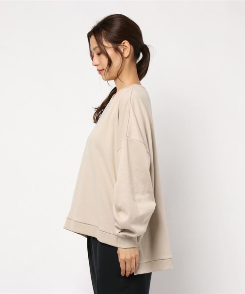 rps（アールピーエス）の「ボリューム袖ワイドプルオーバー（スウェット・レディース・ベージュ/ブラック/ピンク/アイボリー/モカ・M）」の6枚目の写真