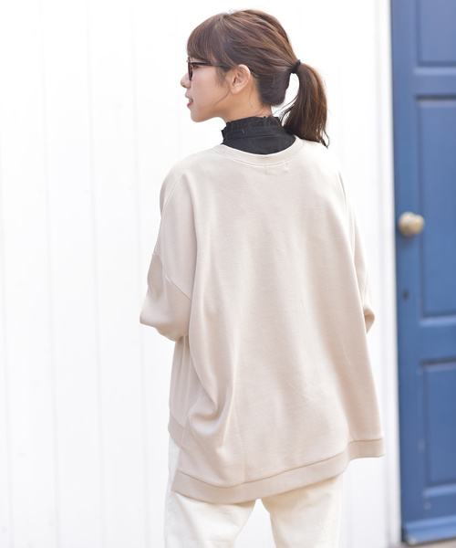 rps（アールピーエス）の「ボリューム袖ワイドプルオーバー（スウェット・レディース・ベージュ/ブラック/ピンク/アイボリー/モカ・M）」の15枚目の写真
