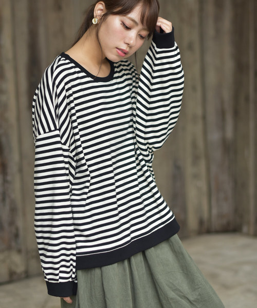 rps（アールピーエス）の「ボリューム袖ワイドプルオーバー（スウェット・レディース・ベージュ/ブラック/ピンク/アイボリー/モカ・M）」の22枚目の写真