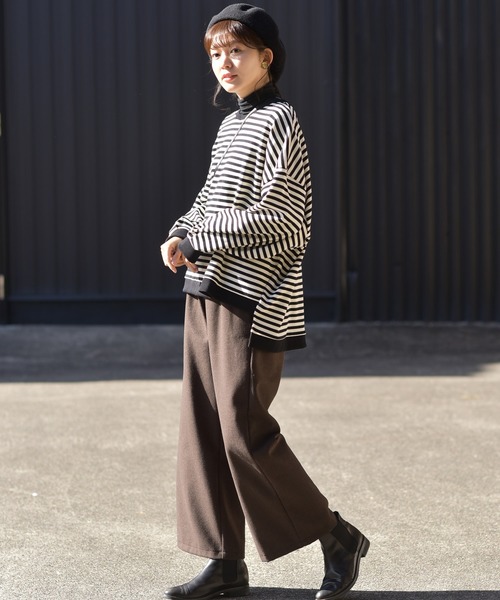 rps（アールピーエス）の「ボリューム袖ワイドプルオーバー（スウェット・レディース・ベージュ/ブラック/ピンク/アイボリー/モカ・M）」の10枚目の写真