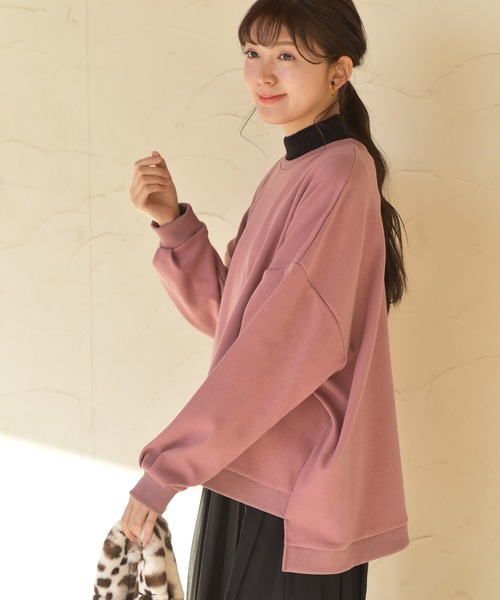 rps（アールピーエス）の「ボリューム袖ワイドプルオーバー（スウェット・レディース・ベージュ/ブラック/ピンク/アイボリー/モカ・M）」の17枚目の写真