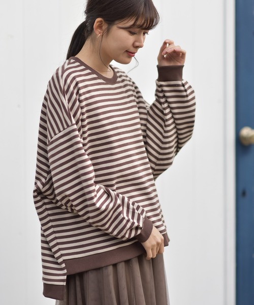 rps（アールピーエス）の「ボリューム袖ワイドプルオーバー（スウェット・レディース・ベージュ/ブラック/ピンク/アイボリー/モカ・M）」の13枚目の写真