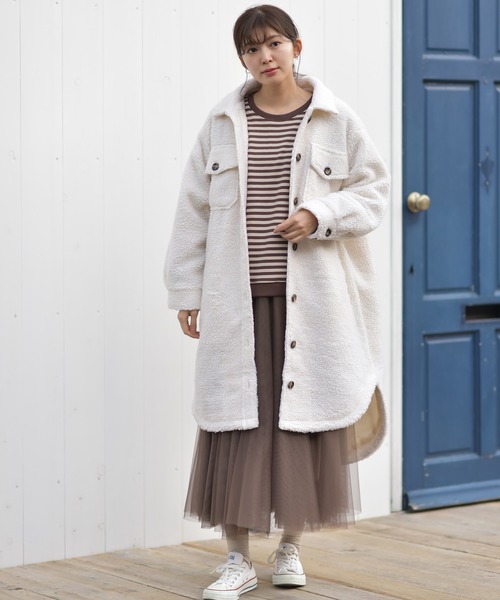 rps（アールピーエス）の「ボリューム袖ワイドプルオーバー（スウェット・レディース・ベージュ/ブラック/ピンク/アイボリー/モカ・M）」の18枚目の写真