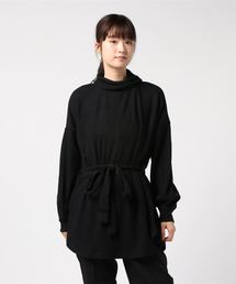 起毛リブタートルネックチュニック