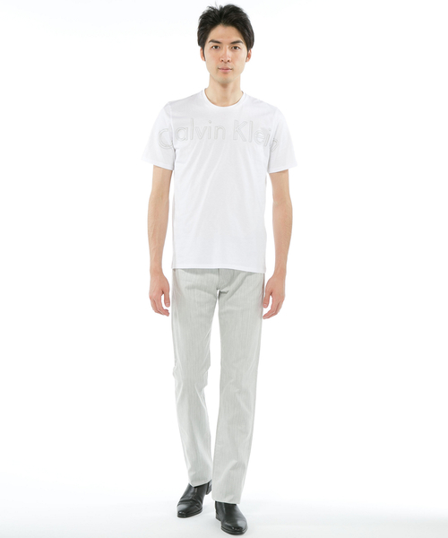 Calvin Klein（カルバン・クライン）の「（Parker）ヘリンボーンストレッチパンツ（デニムパンツ・メンズ・ライトグレー系/ブラック系/ネイビー系・33/32/31/30/29/34）」の4枚目の写真